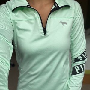 VS pink quarterzip